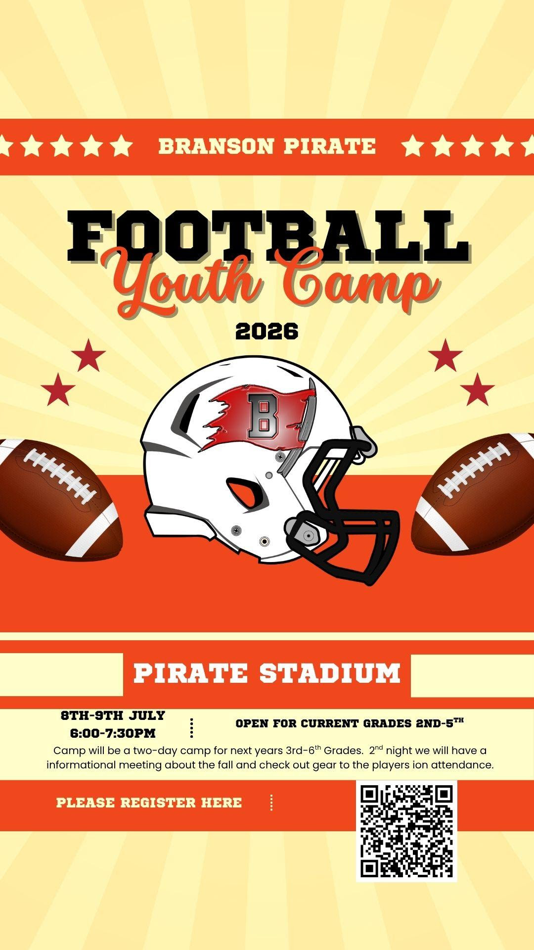 Youth Football Camp Flyer
